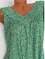 levne Grafický obchod Tank tops &amp; Camis-Dámské Tílko do košilky Květinový Denní Na běžné nošení Bez rukávů Do V Běžné topy Denní Tisk Černá Bílá Světlá růžová Trávová zelená Léto