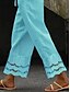 economico Pantaloni-Pantaloni Baggy da donna Chinos a gamba larga Basic Casual Lunghezza intera Vita alta Semplice Tasca Elastico Comodi Morbidi Confortevoli Micro-elastico Esterno Street Quotidiano Nero Marrone Blu