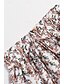 abordables Jupes graphiques-Femmes Jupe Bohème Boho Midi Taille Basse Jupes Fleuri Imprimé Micro-Élastique Rue Sortir Noir Blanche Jaune Rouge Été Polyester