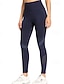 abordables Leggings y mallas de yoga-Mujer Pantalones de yoga Mallas Leggings de Yoga Cintura elástica Malla Levantamiento de tope Control de barriga Pilates Entrenamiento de gimnasio Rutina de ejercicio Pantalones Color sólido Negro
