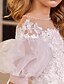 baratos Vestidos para Menina das Flores de Casamento-Vestido de Menina das Flores para Quinceanera Comprido de Tulle com Estilo Real e Corte Príncipe para Meninas de 3 a 16 Anos