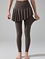 abordables Leggings et collants de yoga-Pantalon de yoga Leggings de yoga Femmes Plissé 2 en 1 Yoga Fitness Pilates Pantalons Des sports Tenues de Sport Micro-Élastique Noir Marron