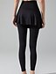 abordables Leggings et collants de yoga-Pantalon de yoga Leggings de yoga Femmes Plissé 2 en 1 Yoga Fitness Pilates Pantalons Des sports Tenues de Sport Micro-Élastique Noir Marron