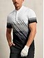 abordables Hauts-Homme T-shirt POLO Noir Manche Courte Top Tenue de golf Vêtements Tenues Porter des vêtements