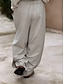 ieftine pantaloni cu picior drept-Pentru femei Pantaloni Casual Lungime totală Natural Mată Micro-elastic Purtare Zilnică Gri Galben Roz Vară