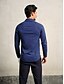 abordables Hauts-Homme T-shirt POLO bleu marine manche longue Top Tenue de golf Vêtements Tenues Porter des vêtements