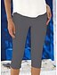billiga Enkla Leggings-Dam Damasker Semester Mode Streetwear Vadlängd Hög midja Ensfärgat Tryck Håller värmen Andningsfunktion Mjuk Elastisk Utomhus Semester Gata Rödhakeägg blå Svart Vit Fuchsia Sommar Vår Smal passform