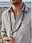 economico Gioielli da uomo-Collana da uomo con ciondolo a croce in pietra lavica nera e occhio di tigre – collana spirituale in acciaio inossidabile con perline e lunghezza regolabile, regalo perfetto per la festa del papà, per abbigliamento casual e religioso