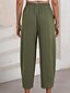 cheap Wide Leg &amp; High Waisted-Women&#039;s Slacks Pants Trousers Fashion Streetwear Full Length Natural Plain Pocket Elastic Drawstring Design Outdoor Comfortable Outdoor Vacation Apricot Light Sky Blue Grey Navy Summer Regular Fit