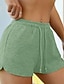 Χαμηλού Κόστους Σορτς-Γυναικεία Αθλητικές Φόρμες κινέζικα Σορτσάκια Διακοπές Βίντατζ Μοντέρνα σύντομο Ψηλή Μέση Σκέτο Τσέπη Ελαστική ζώνη μέσης Άνετα Moale Άνετο Μικροελαστικό ΕΞΩΤΕΡΙΚΟΥ ΧΩΡΟΥ Δρόμος