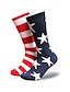 preiswerte Herrenhandschuhe-Herrensocken mit USA-Flagge und Sternenbanner-Design – patriotische Baumwollsocken für den Unabhängigkeitstag, Sport und Freizeit