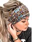 abordables Accesorios para el cabello de mujer-Diademas bohemias coloridas para mujer: bandas para el cabello anchas, suaves y elásticas para yoga, festivales y ropa informal.