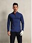 abordables Hauts-Homme T-shirt POLO bleu marine manche longue Top Tenue de golf Vêtements Tenues Porter des vêtements