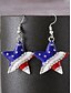 voordelige Damesoorbellen-Oorbellen met de Amerikaanse vlag in de kleuren rood, wit en blauw voor dames, diverse looks voor dames, perfect voor 4 juli en nationale feestdagen, stijlvolle sieradencollectie met de Amerikaanse vlag