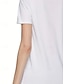 billiga Djur tee-Dam T-shirt Summer Tops Mönster Katt Fjäril Klassisk Ledigt Kortärmad V-hals Crop Tops Dagligen Helgen Regnbåge Sommar Vår Höst
