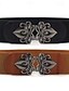 abordables ceinture-Ceinture Femmes PU Café Ceinture Taille Rue Quotidien Couleur Unie