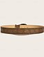 abordables ceinture-Ceinture Femmes PU Café Noir Ceinture Taille Rue Date Fleuri