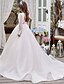baratos Vestidos para Menina das Flores de Casamento-De Baile Cauda Escova Vestido para Meninas das Flores Primeira Comunhão Elsa congelada Meninas Lindo Vestido de Baile Tule com Franzido Estilo real Boho Ajuste 3-16 anos