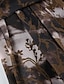 billige Grafiske nederdele-Dame Skjørte Mode Boheme Midi Alm. taljede Nederdele Blomstret Uregelmæssig hæm Trykt mønster Mikroelastisk Ferierejse Gade Brun Sommer Polyester