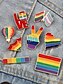 billige Dametørklæder-LGBTQ+ regnbue emalje pin - pride badge kollektion til jakker, rygsække og hatte, unisex farverigt tilbehør, perfekt til pride parader, festivaler og LGBT-begivenheder