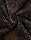 billige Grafiske nederdele-Dame Skjørte Mode Boheme Midi Alm. taljede Nederdele Blomstret Uregelmæssig hæm Trykt mønster Mikroelastisk Ferierejse Gade Brun Sommer Polyester