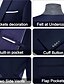 ieftine Costume formale-A bărbaților Nuntă Afaceri Costume Rever Clasic Negru Bleumarin Modă Oficial Mată Fit standard Set 3 piese Un singur rând, un nasture