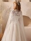 baratos Vestidos para Menina das Flores de Casamento-Vestido de Baile Comprimento Varredura  Escova Vestido de Menina das Flores Primeira Comunhão Frozen Elsa Garotas Bonitas Vestido de Formatura Renda com Drapê Elegante Estilo Real Ajuste de 3 a 16