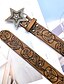 abordables Ceintures pour Homme-Homme Ceinture Ceinture Taille Marron Alliage Durable Ajustable Floral Extérieur Quotidien