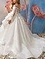 billiga Brudnäbbsklänningar-Ball gown knälängd blomsterflicka klänning Quinceanera Frozen Elsa flickor söt bal klänning tylle med rynkad kunglig stil tutu passform 3-16 år