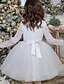 baratos Casamento &amp; Festas-Vestido de Criança Flor Knee Length Ball Gown Quinceanera Frozen Elsa Meninas Vestido de Prom Bonito Tule com Franzido Estilo Real Tutu Ajuste 3-16 Anos