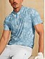 abordables Hauts-Homme T-shirt POLO Bleu Manche Courte Top Tenue de golf Vêtements Tenues Porter des vêtements