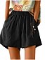 preiswerte Schlichte Hose aus Baumwollleinen-Damen Shorts einfarbig Chinos modisch basic kurz mittelhoch tailliert schlicht Taschen elastischer Bund Komfort Outdoor mikro-elastisch Urlaub Street lässig Olivgrün Schwarz Weiß Blau Sommer reguläre
