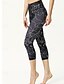 halpa -Naisten Caprihousut Leggingsit Mukavat leggingsit Katutyyli Vapaa-aika Vasikka-Length Luonnollinen Kukka Painettu Mukava Ulkoilu ulko- Pyhäpäivä Bile Musta ja sininen Laivasto Vaalea taivaansininen