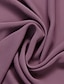 billige Mors buksedragter-Buksedragt 3 Stykke Mor til Bruden Kjole Bryllup Gæst Elegant Enkel V-Hals Gulvlængde Polyester Langt Ærme med Ensfarvet