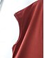 voordelige Effen t-shirt-Dames Blouse Effen Kleur Stijlvol Casual Korte mouw V-hals Normale tops Dagelijks Zwart Wit Blozend Roze Rood Marine Blauw Zomer Lente