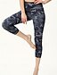 halpa -Naisten Caprihousut Leggingsit Mukavat leggingsit Katutyyli Vapaa-aika Vasikka-Length Luonnollinen Kukka Painettu Mukava Ulkoilu ulko- Pyhäpäivä Bile Musta ja sininen Laivasto Vaalea taivaansininen