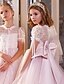 baratos Casamento &amp; Festas-Vestido de festa longo até o joelho para menininha vestido de Quinceanera Frozen Elsa vestido de baile bonito com tule e detalhes drapeados estilo real tamanho de 3 a 16 anos