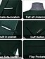 ieftine Costume formale-A bărbaților Nuntă Afaceri Costume Rever Clasic Negru Bleumarin Modă Oficial Mată Fit standard Set 3 piese Un singur rând, un nasture