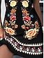 baratos Vestidos de Férias-Mulheres Minivestido Vestido A Line Vestido ombro a ombro Férias Para Noite Normal Gráfico Sem Manga Halter pescoço Azul marinho Preto Azul Laranja Verão Primavera