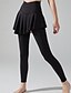 abordables Leggings et collants de yoga-Pantalon de yoga Leggings de yoga Femmes Plissé 2 en 1 Yoga Fitness Pilates Pantalons Des sports Tenues de Sport Micro-Élastique Noir Marron