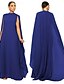 economico Matrimonio Informale / Di Giorno-Abiti A-Line Quinceanera elegante abito formale matrimonio lunghezza al pavimento maniche lunghe scollo alto chiffon con pieghe