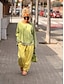 ieftine pantaloni cu picior drept-Pentru femei Pantaloni Casual Lungime totală Natural Mată Micro-elastic Purtare Zilnică Gri Galben Roz Vară