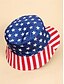 billige Damehatte-Dame bøllehat med amerikansk flagprint - vendbar patriotisk sommerhat med stjerner og striber, perfekt til uafhængighedsdagen, 4. juli, helligdage og udendørsarrangementer
