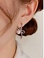 abordables Boucle d&amp;#39;oreille pour femme-Boucles d&#039;oreilles pendantes élégantes en forme de nœud papillon pour femmes – clous délicats plaqués or ou argent pour les rendez-vous romantiques, les mariages et le quotidien