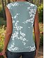 ieftine top floral fără mâneci-Pentru femei Camisole Tank Top Floral Grafic Epocă Casual Fără manșon Stil Nautic Topuri obișnuite Zilnic Imprimeu Albastru piscină Mov Trifoi Vară Primăvară