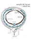 abordables Collier pour femme-Ensemble de colliers de perles turquoise superposées pour femmes - Bijoux bohèmes avec breloques cactus et gouttes, idéal pour les festivals, les concerts country et les tenues décontractées