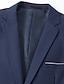 abordables Blazer-Homme Veste blazer Manteau de sport Col cranté Occasionnel Couleur Unie Blazer Pourpre bleu marine Bleu Roi Coupe Standard à boutonnage simple à un bouton