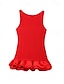 abordables Vestidos de Graduación-Mujer Mini vestido Vestido blanco Vestido de graduación vestido atractivo Moda Fiesta Cumpleaños Fiesta de Cóctel Ajuste regular Plano Sin Mangas Cuello Barco Negro Blanco Rojo Verano