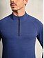 abordables Hauts-Homme T-shirt POLO bleu marine manche longue Top Tenue de golf Vêtements Tenues Porter des vêtements