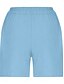 preiswerte Schlichte Hose aus Baumwollleinen-Damen Shorts einfarbig Chinos modisch basic kurz mittelhoch tailliert schlicht Taschen elastischer Bund Komfort Outdoor mikro-elastisch Urlaub Street lässig Olivgrün Schwarz Weiß Blau Sommer reguläre